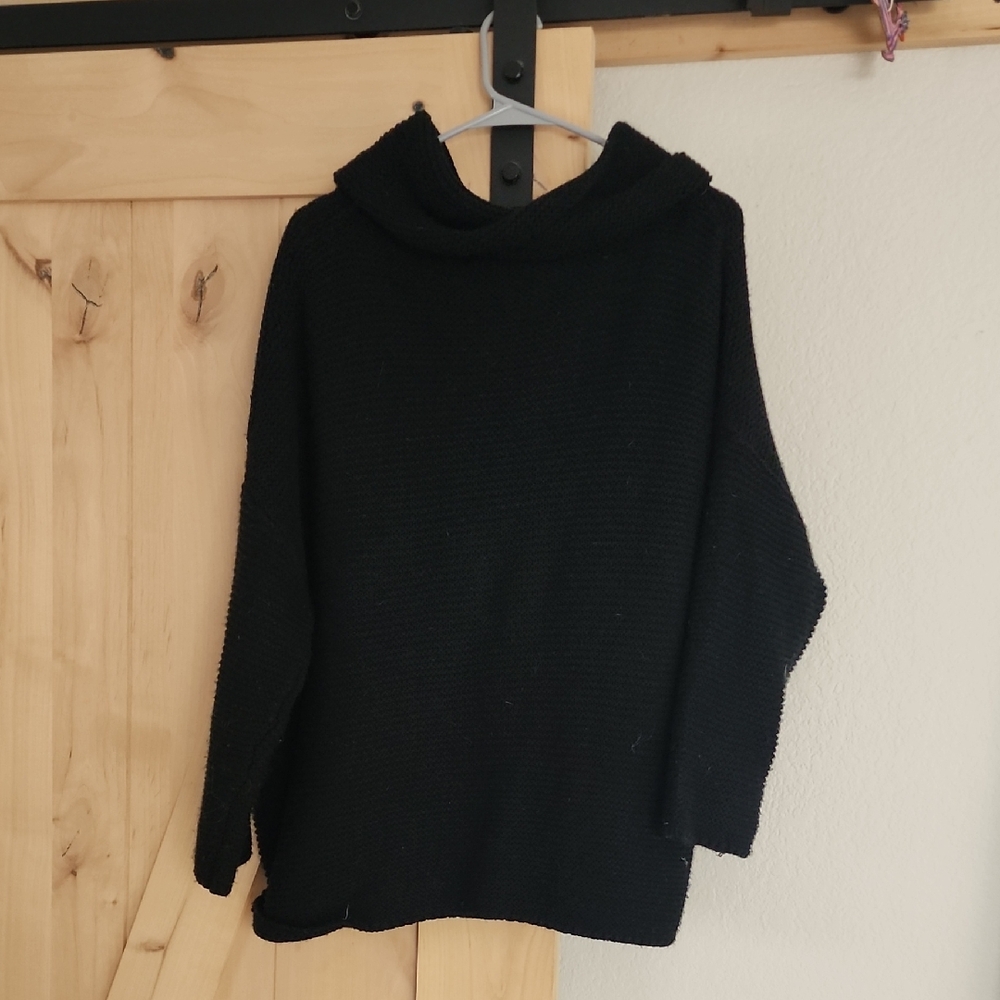 Miracle Black Cowl Neck Sweater